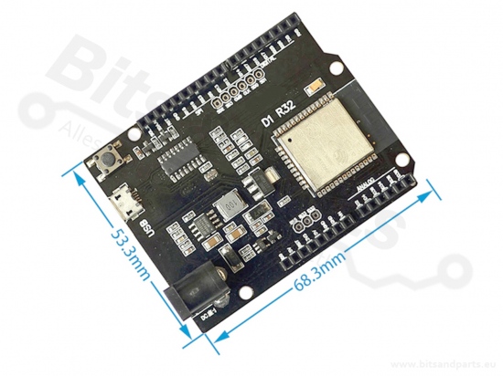 ESP32 WROOM Ontwikkelboard WiFi/Bluetooth - WeMos D1 R32